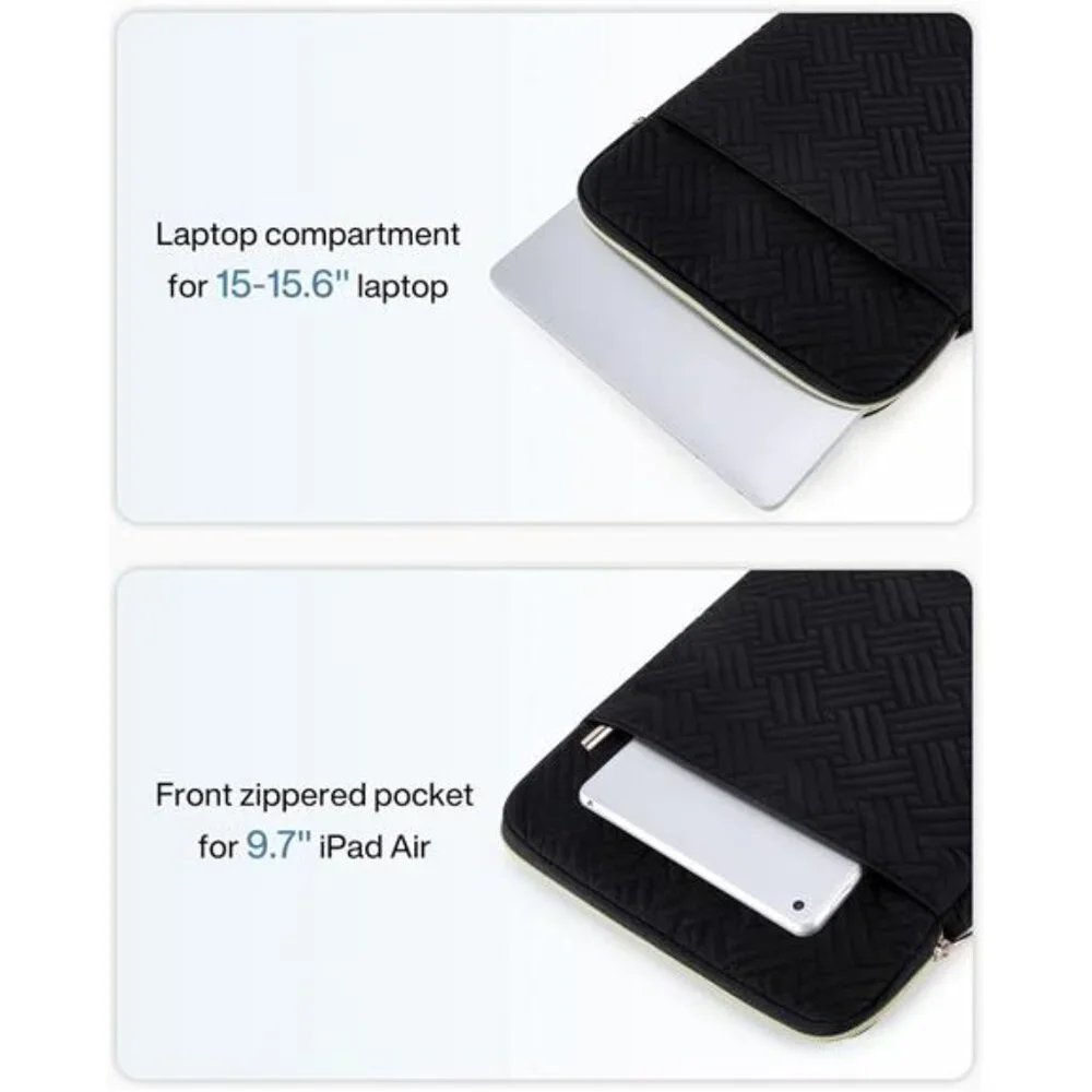 15.6 inch Laptop Sleeve Case, Compatible with 16 Inch MacBook Air Pro